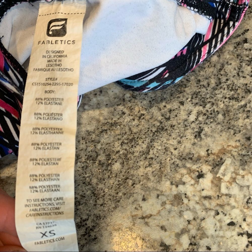 Fabletics abstract‎ bold multi colored geometric … - image 4